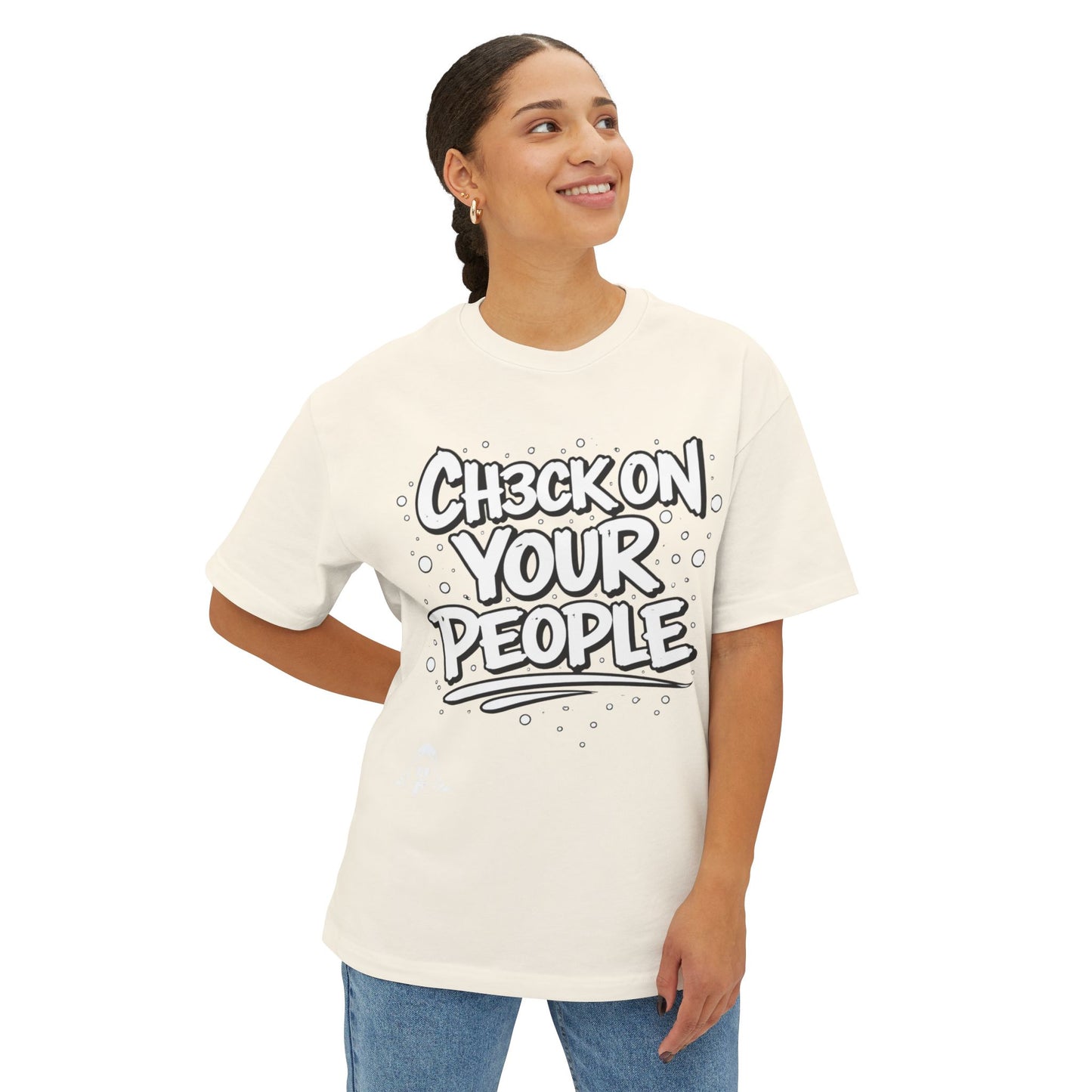 Check on your people Heavyweight Tee