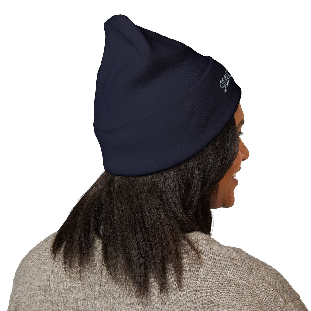 Sil3nced Soci3ty Embroidered Cuffed Beanie