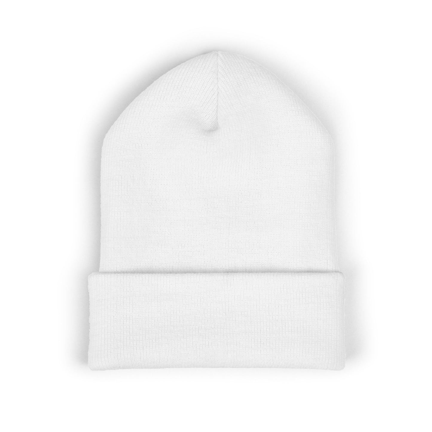Sil3nced Soci3ty Embroidered Cuffed Beanie - White