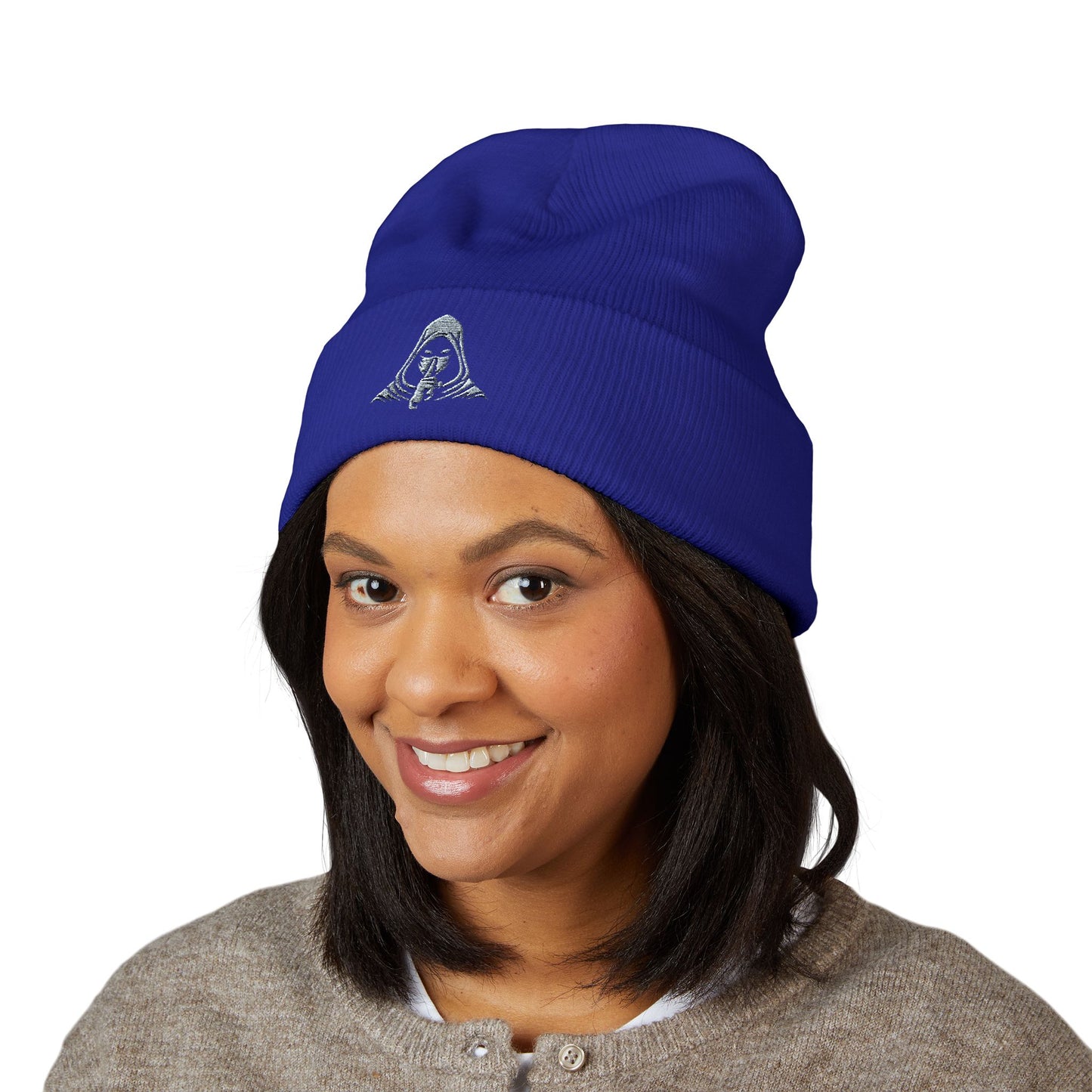 OG Beanie – White Embroidered